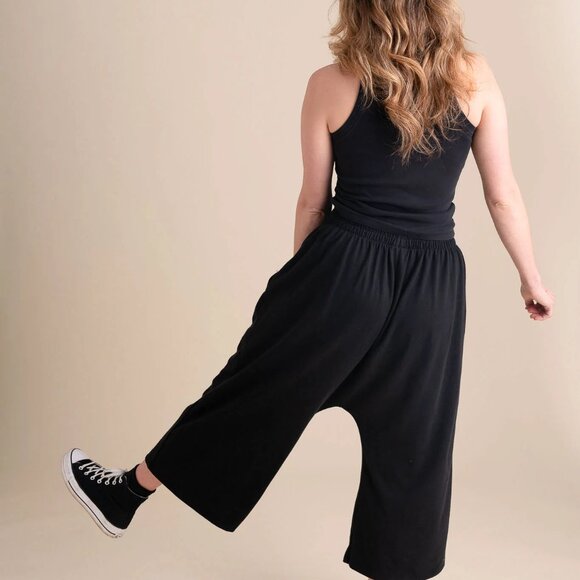 Conscious Clothing Cropped Weekend Pants in Russet Jersey Size XS EUC - Picture 2 of 13